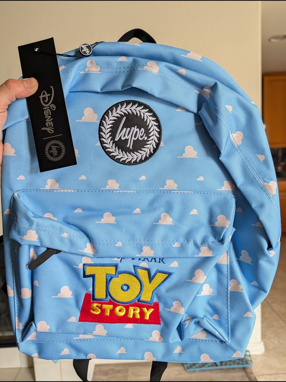 Hype x Disney Toy Story Cloud Print Backpack - Light Blue